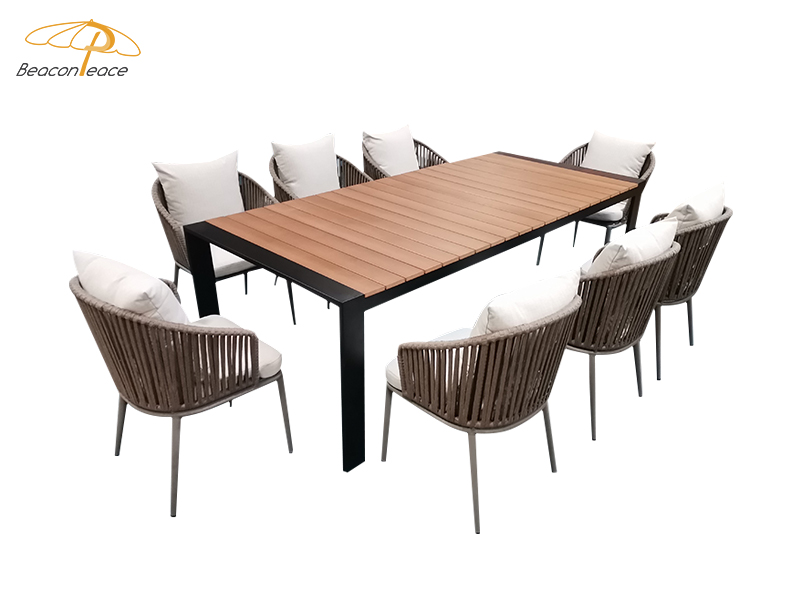 outdoor dining table for 8