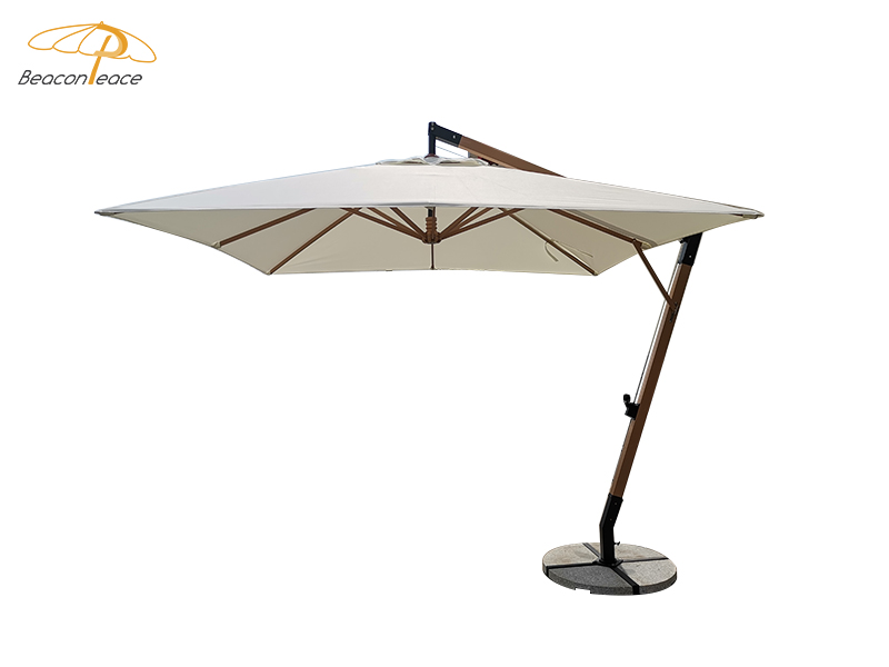 poolside umbrella with stand