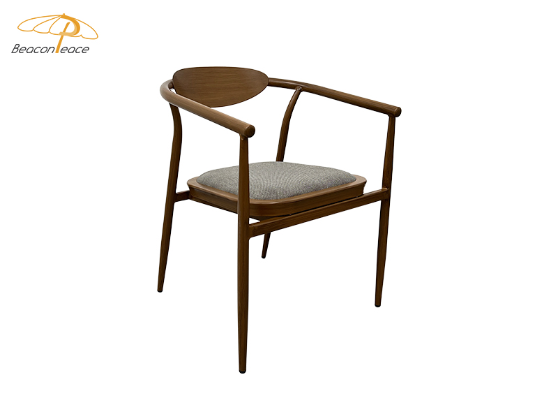 wood aluminium chair